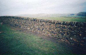 Dry stone wall Derbyshire 